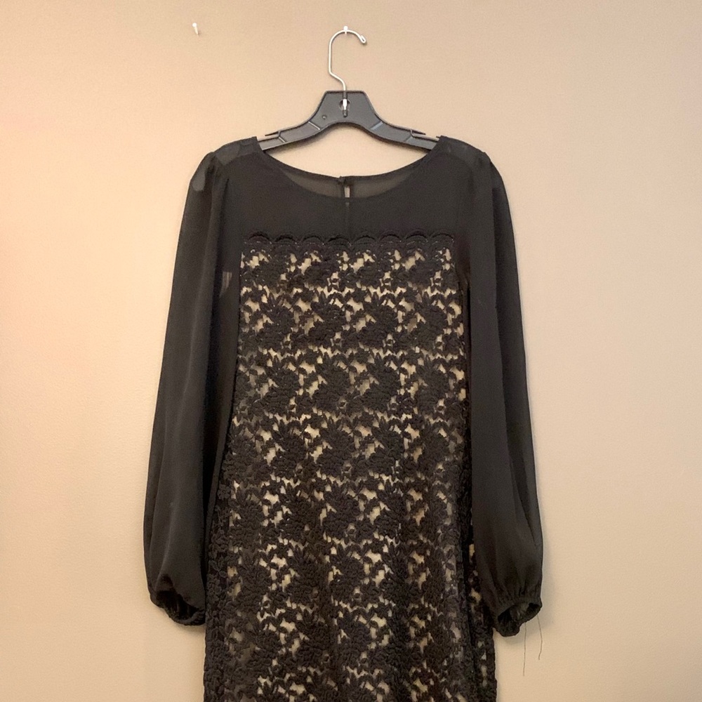 DressBarn Black/Nude Formal Cocktail Dress Size 4